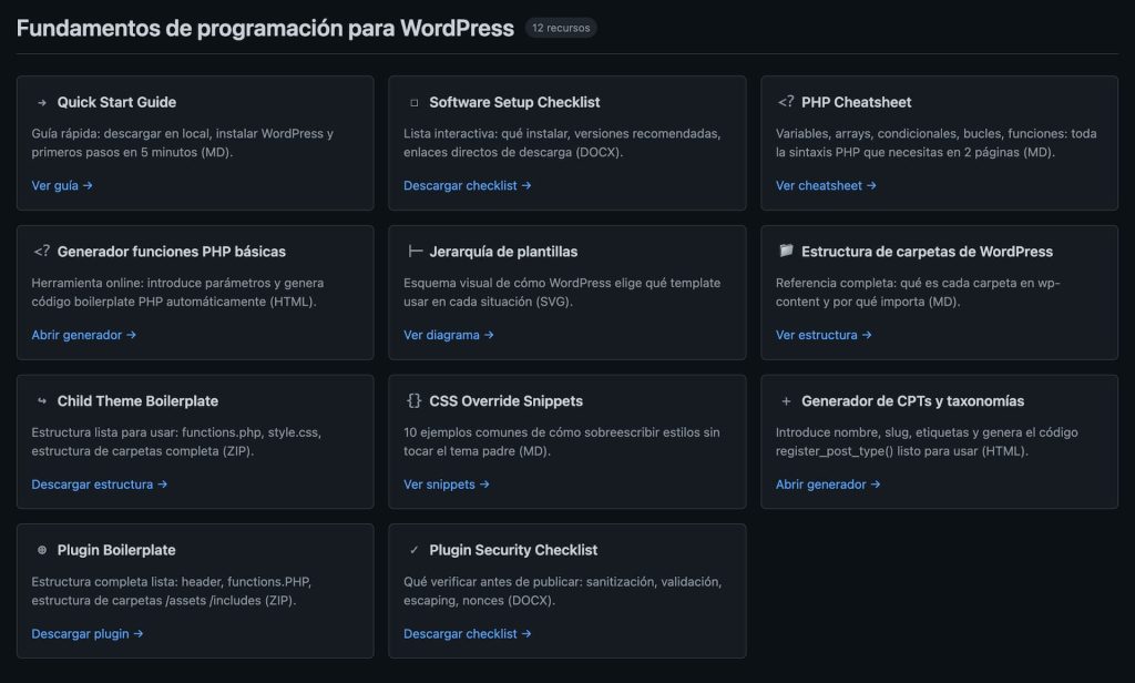 herramientas del curso wordpress avanzado ayudawp 2