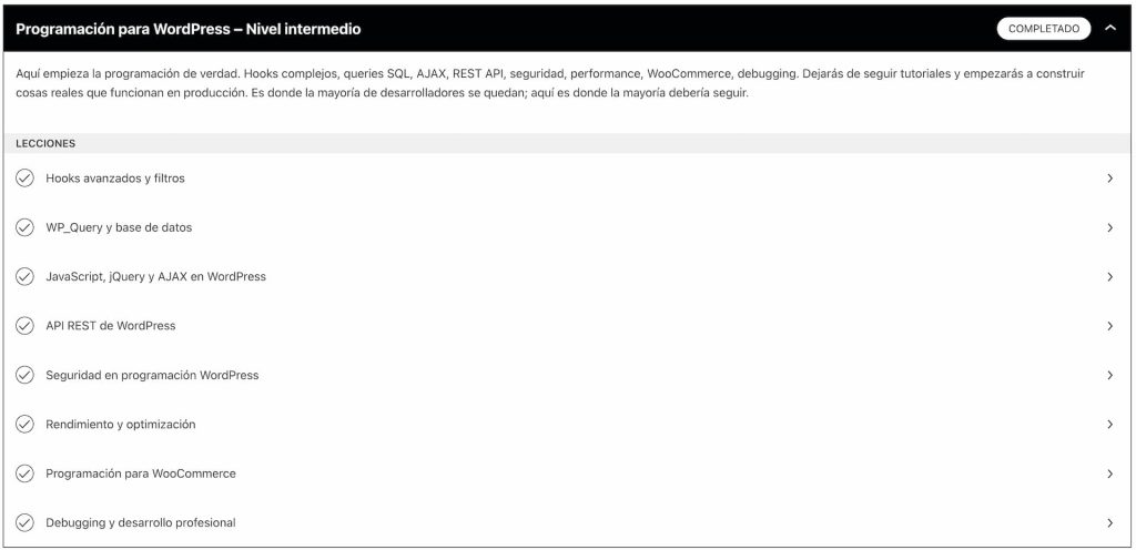 modulo 2 curso programacion wordpress